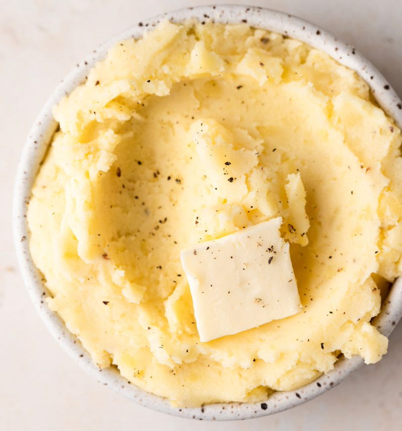 Mashed potatoes are excellent side dishes and are very easy to customize. Source: Simply Recipes