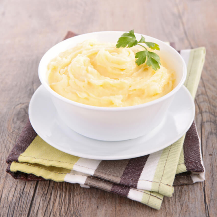 Mashed potatoes are always a great side-dish! Source: 12tomatoes