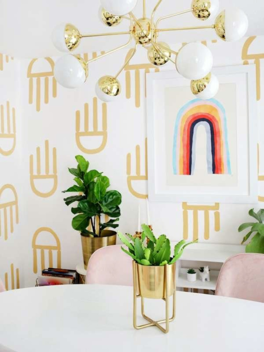 Pull off these simple patterns with a stencil. Source: Bob Vila