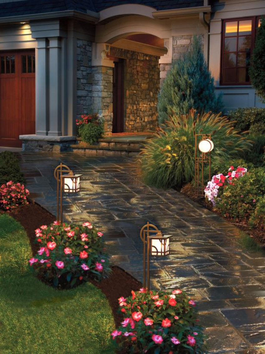 Don’t forget to light your beautiful landscape. Source: DIY Network