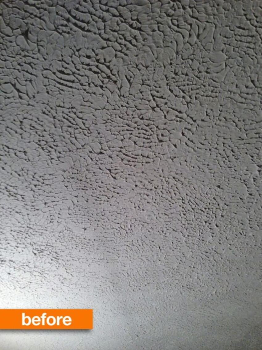 Popcorn ceiling can cause allergies.