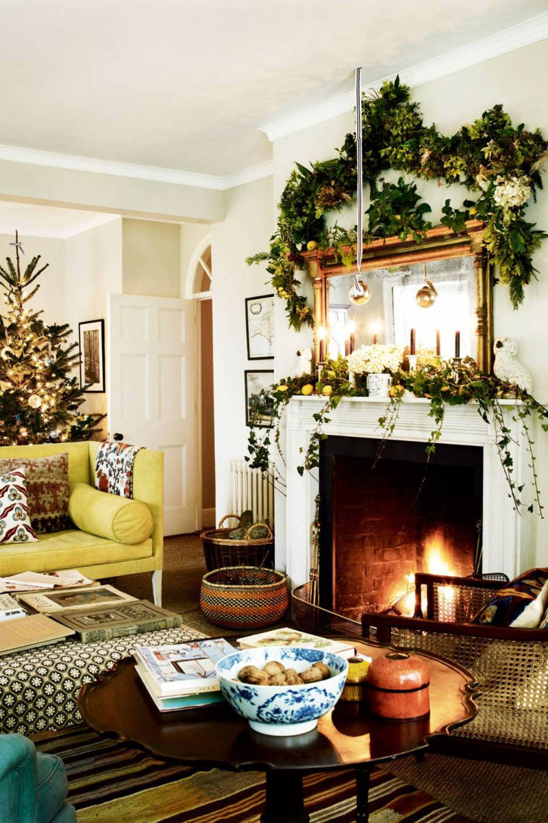 The fireplace deserves special attention. Source: House & Garden