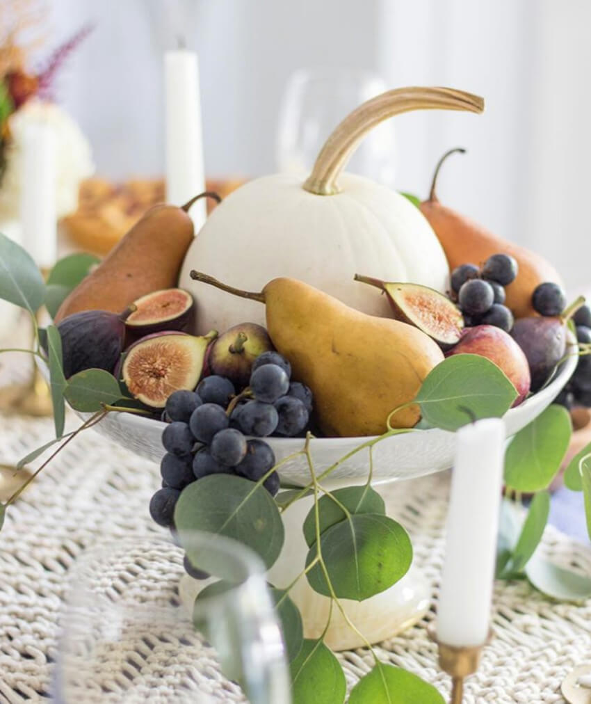 Fresh fruits have everything to do with Thanksgiving! Source: Town and Country Mag