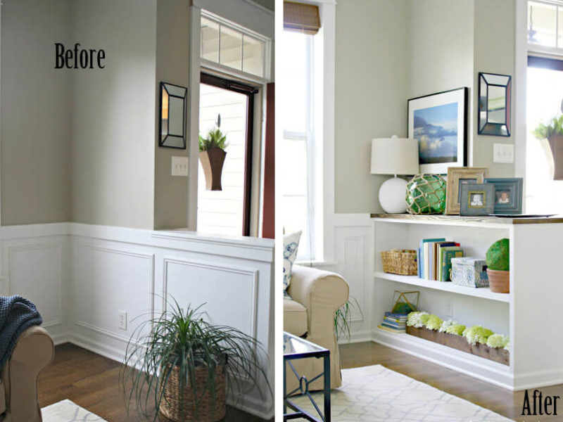 7 DIY Half Wall Transformations That Will Inspire You