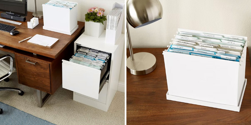 Keep your important documents in an easy-to-reach place. Source: Container