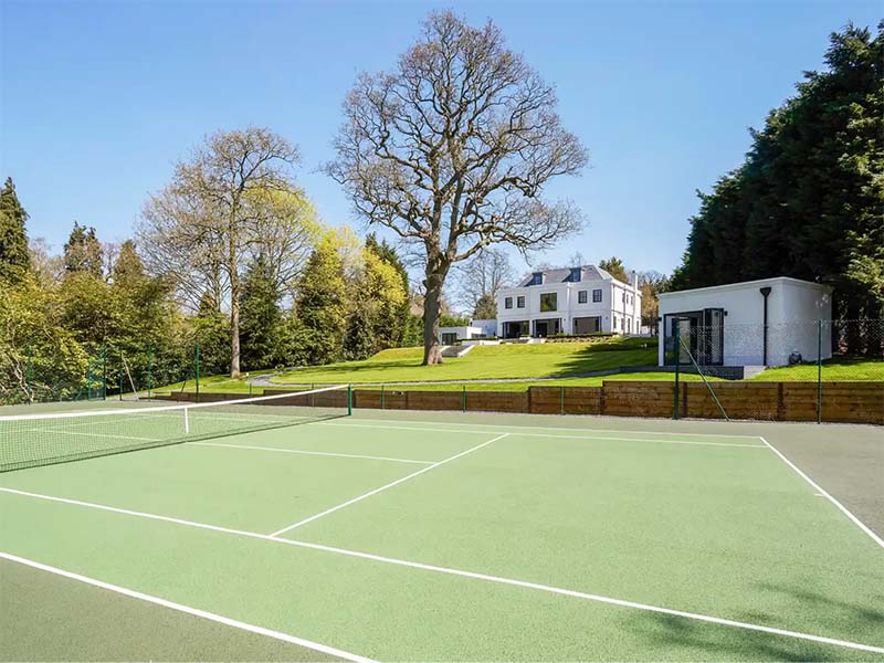 Backyard tennis court dimensions