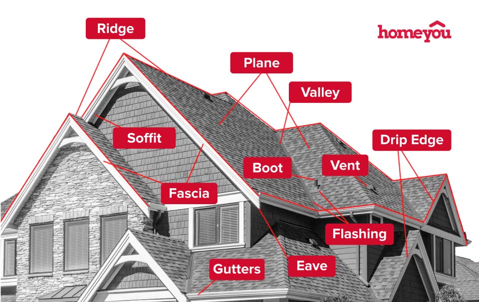 Parts of roof