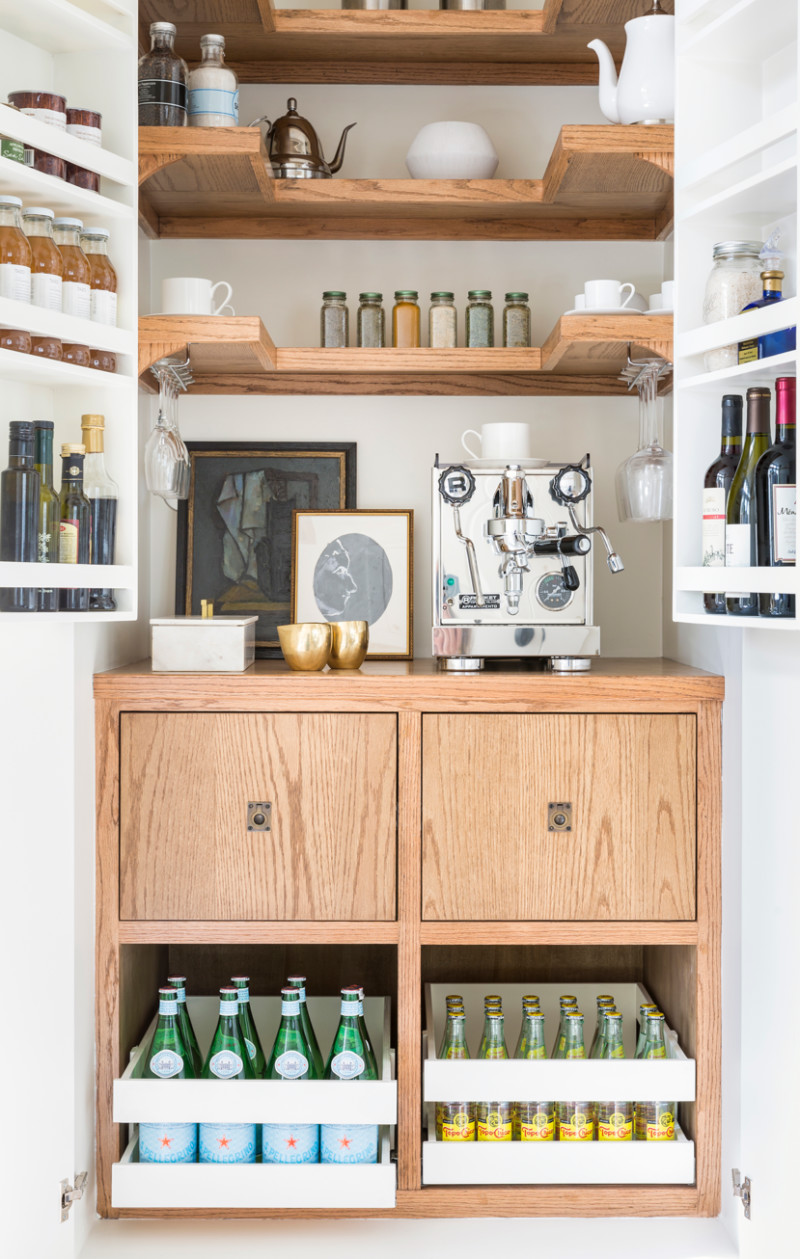 A small but clever pantry. Source: BHG