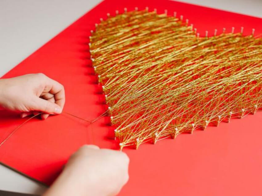 String art is great even for beginner DIYers! Source: HGTV