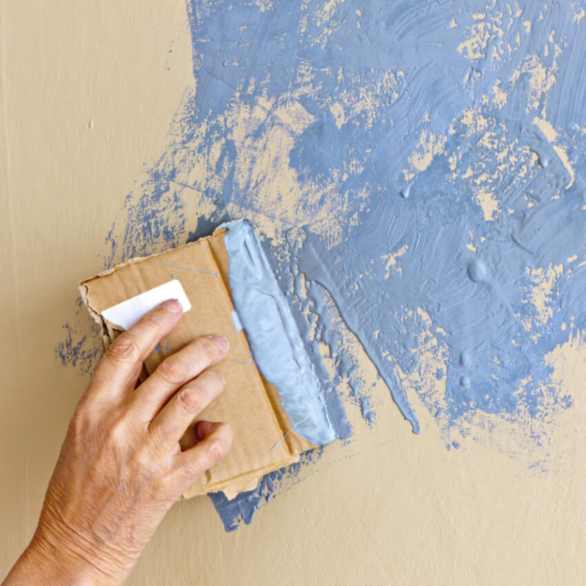 Self-leveling paint will help if your wall has uneven texture.