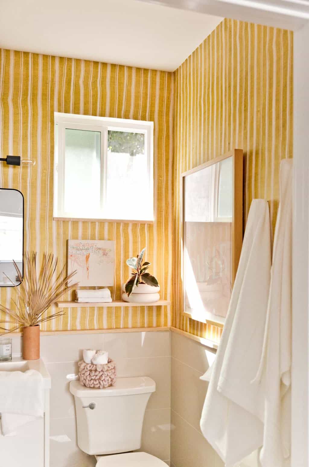 Yellow makes the space look cheerful. Source: Paper and Snitch