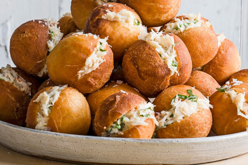 Crab donuts are unique and delicious! Source: Olive Magazine