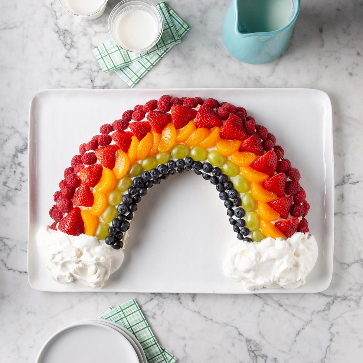 A magical rainbow cake! Source: Taste of Home