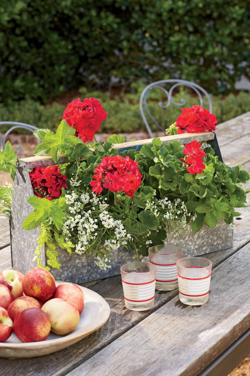A classic container garden setup. Source: Southern Living