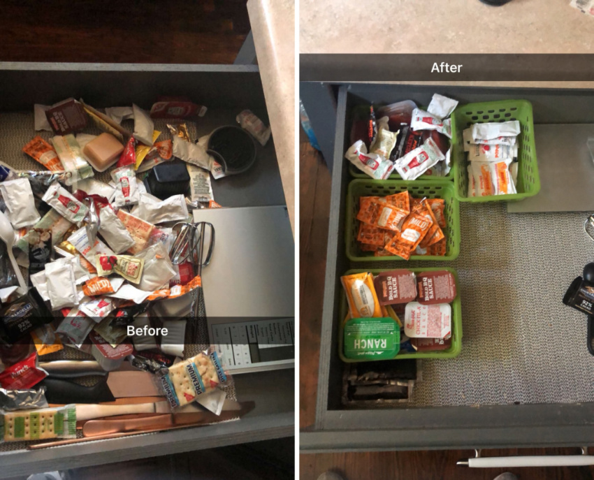 Ah, the messy drawer. Yeah, you know the one. Source: Twitter