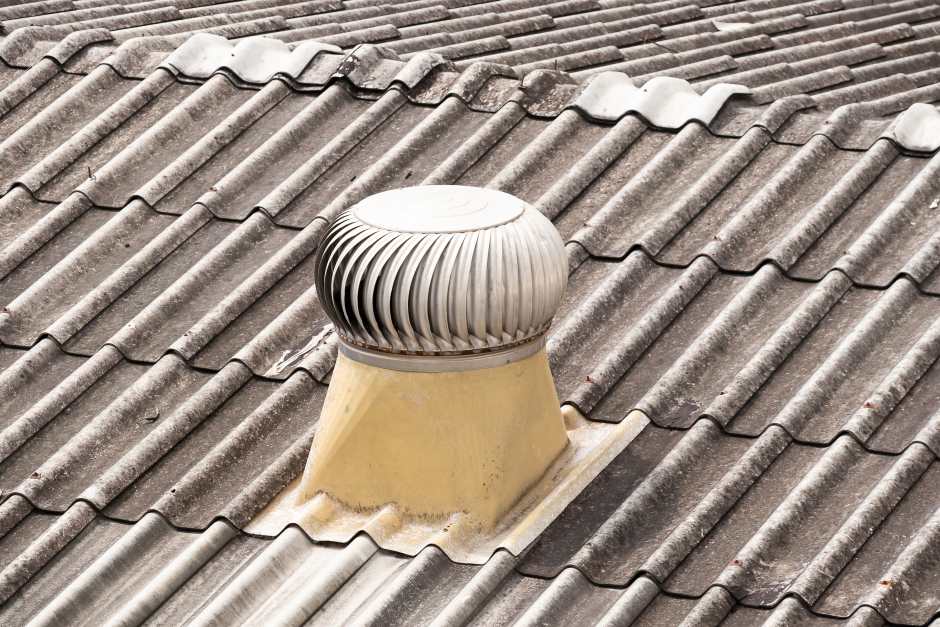 Picture of a ventilator on a roof