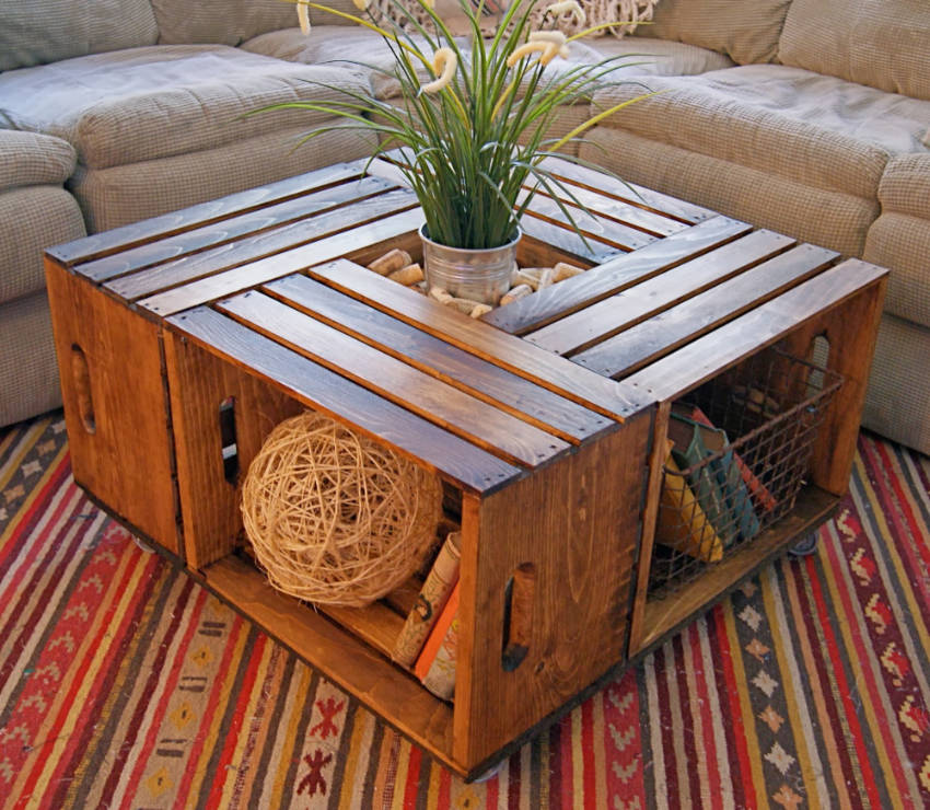 No living room is complete without a coffee table. Source: Barefoot Budgeting