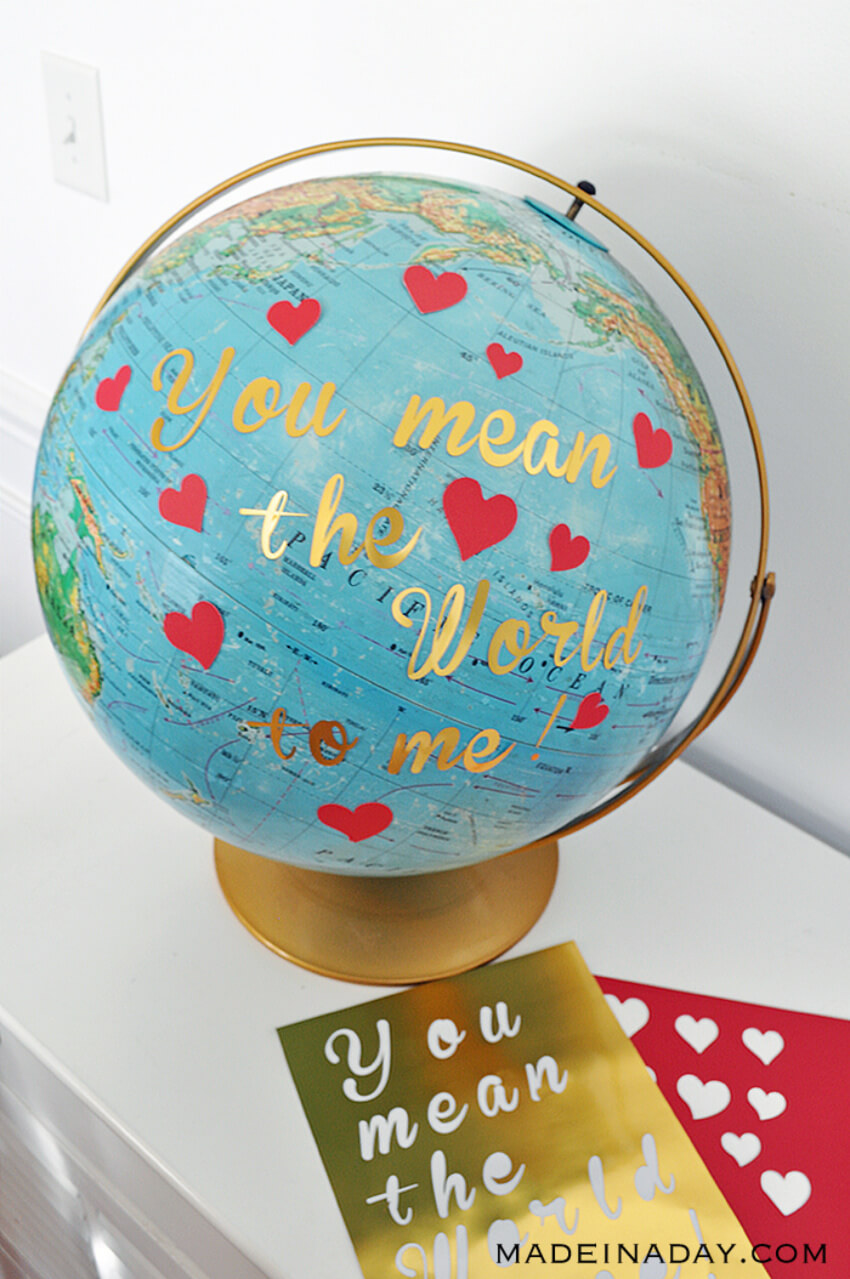 If someone means the world to you, give them the world! Source: Made In a Day
