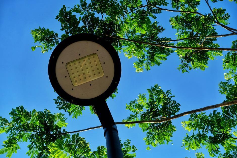 Backyard solar lighting idea