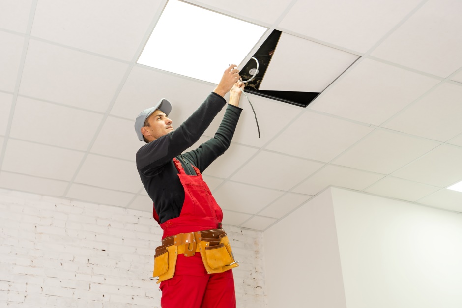 How to repair drop ceiling