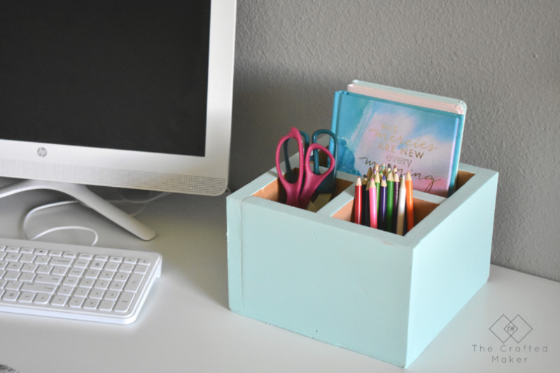 Make your own desk organizer! Source: The Crafted Maker