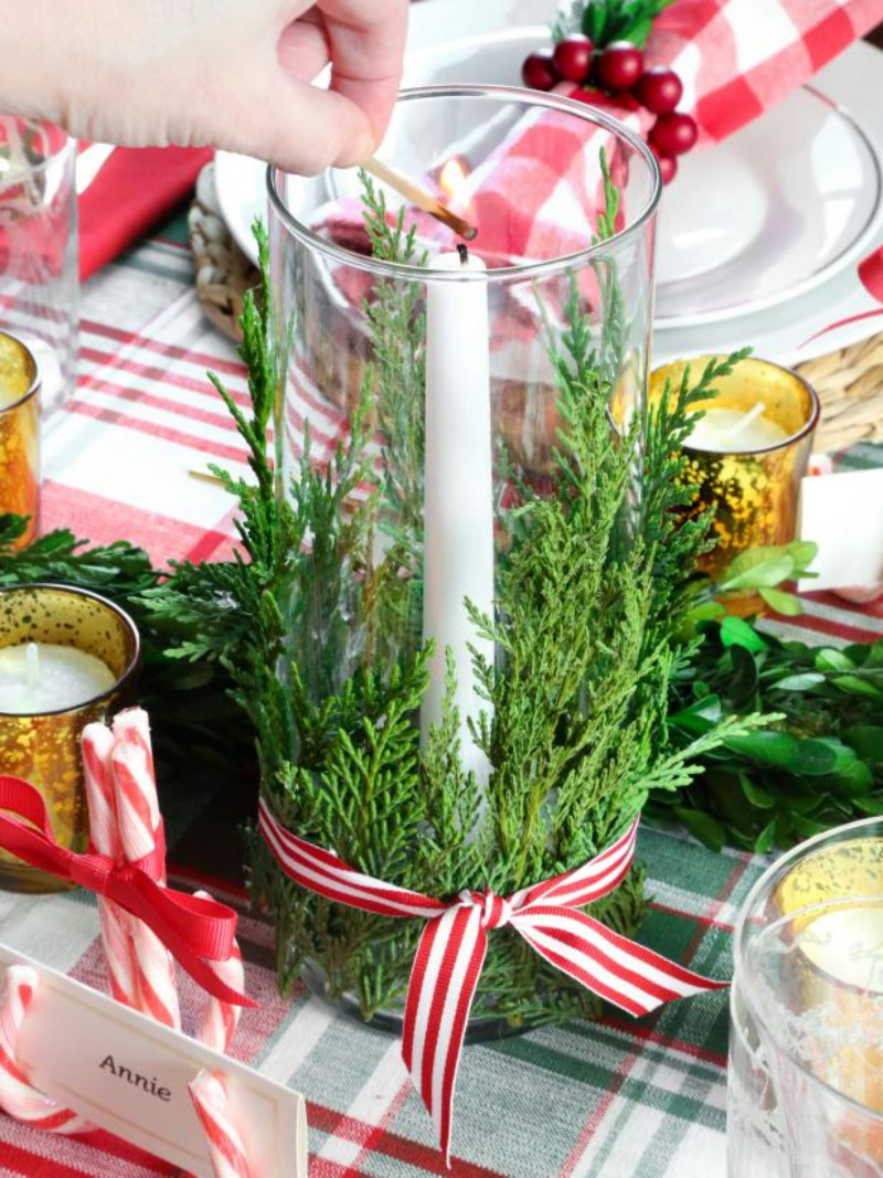 Candles make for great centerpieces. Source: HGTV