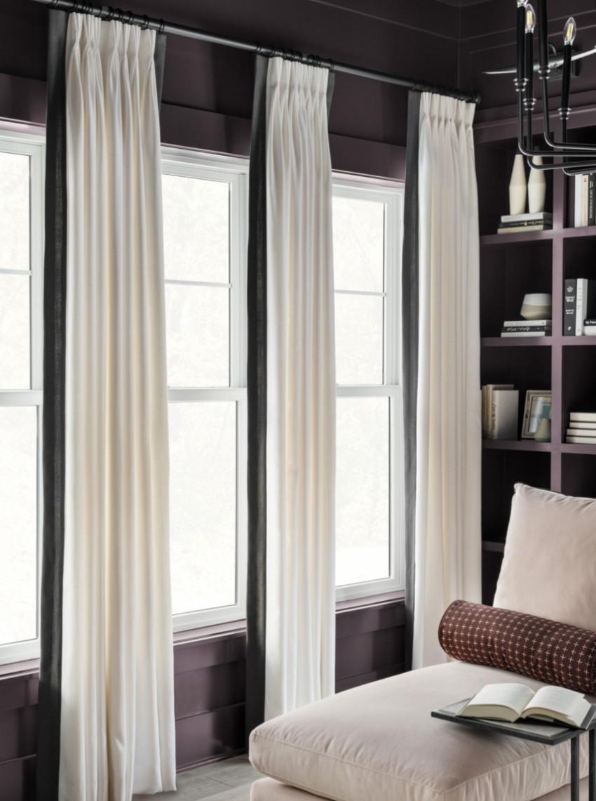 This type of curtain can come in many different designs. Source: HGTV