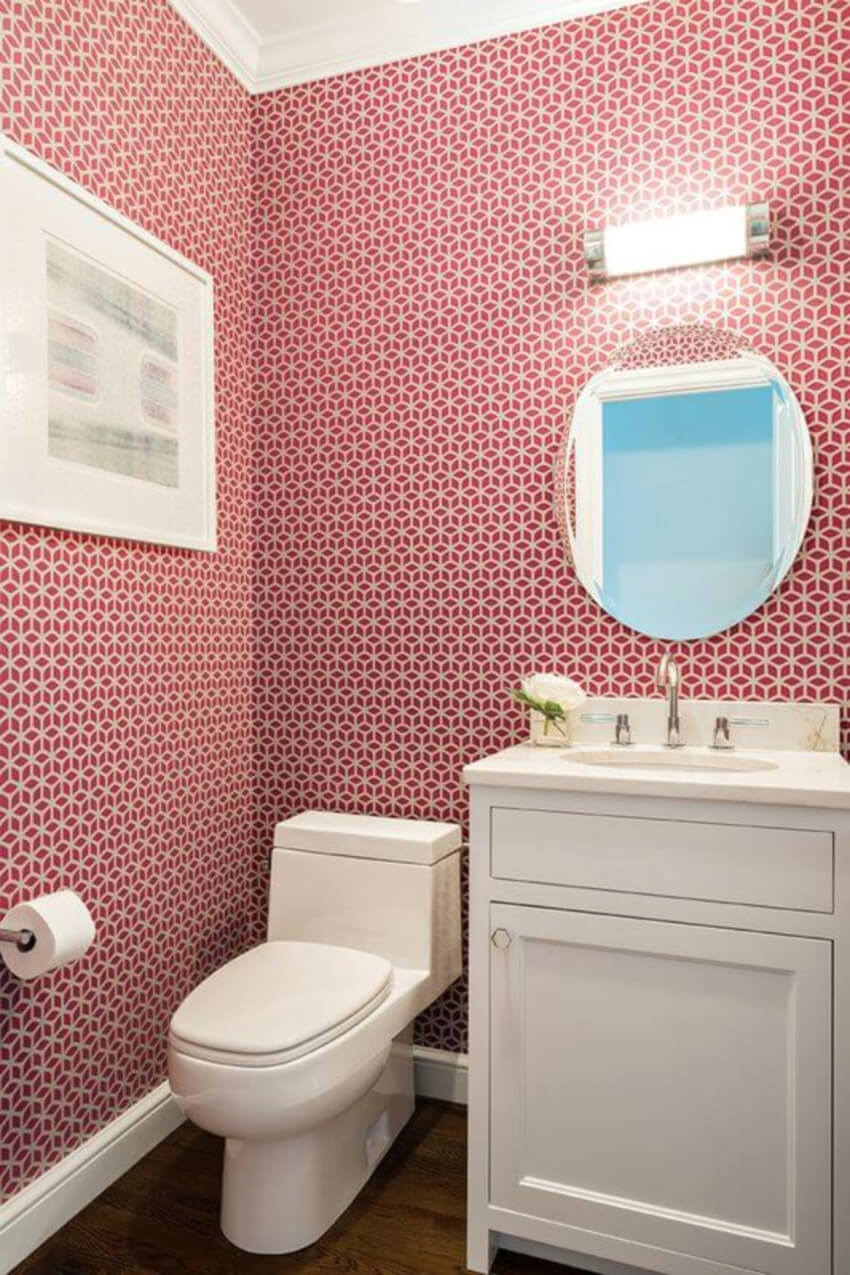 Good lighting makes all the difference on a powder room. Source: Home BNC