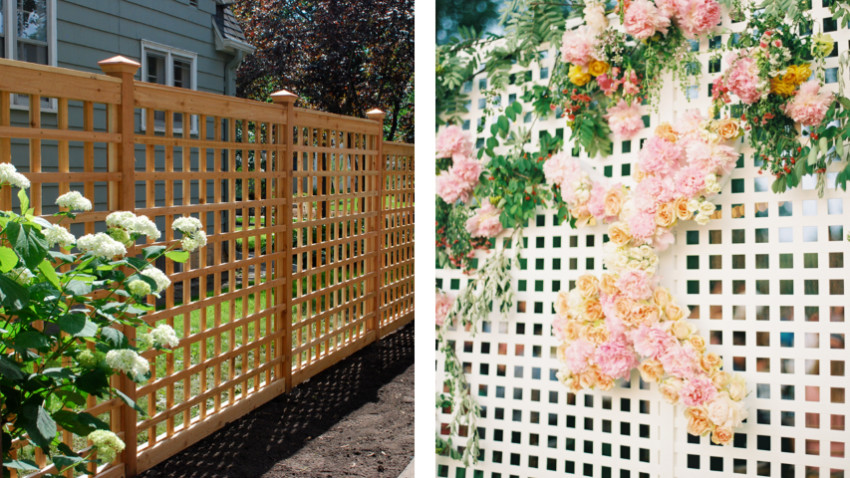 Lattice fences are versatile for garden areas. Source: Jiffy On Demand