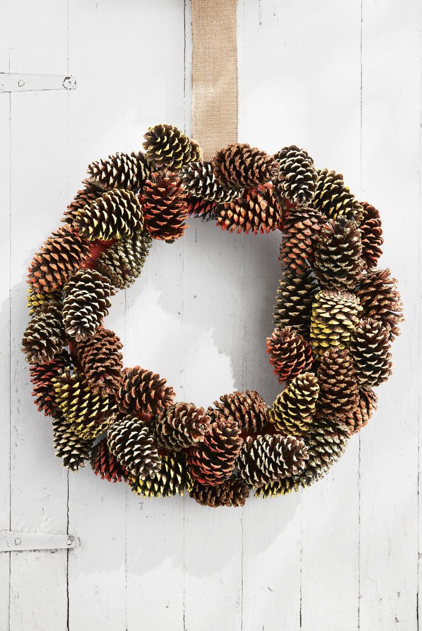 This wreath will look great on your door during the entire season. Source: Country Living