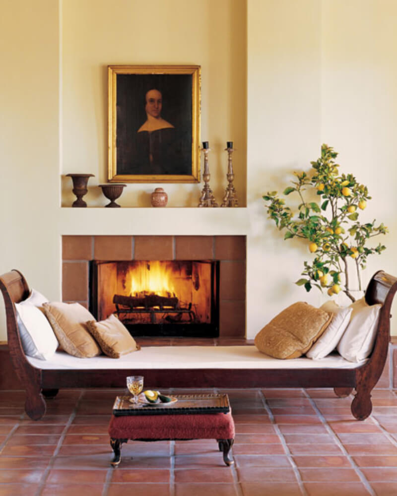 For a rustic vibe look no further than terracotta tiles! Source: Martha Stewart